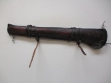 Tooled leather scabbard