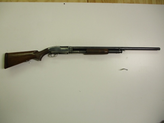 Winchester (Heavy Duck) Mod 12 12 ga pump shotgun, 30" solid rib bbl, 3" chamber, winchester rubber