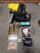Asst. black powder shooting supplies w/bag