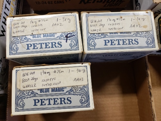 RELOADS! 3 bx Peters Win 209  800 x 26 gr 1-3/8 oz