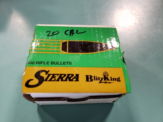 Partial box Sierra 20 cal/204 diam .32 gr Blitzking bullets