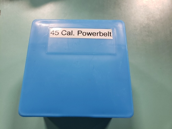 1 box 45 cal Powerbelt & 1 partial box 50 cal 45 round ball (457 diam)