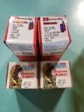 1 bx Hornady Interlock 25 cal (.257) 117 gr BTSP 100 ct, 1 bx Hornady VMAX 30 cal (.308) 110 gr 100