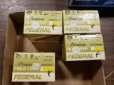 3 bx 6 shot/ 1 bx 8 shot  Federal 20 ga 2-3/4
