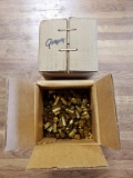 1 box 9mm brass, 1 box 9mm reloads