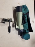 Nikon 20x60 20 power spotting scope, Bushnell window clamp mount with bag