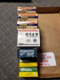 2 partial bx Remington 40 S & W FMJ 180 gr, 1 full bx Winchester 40 S& W 165 gr JHP, 1 partial bx Fi