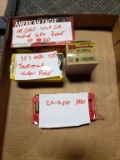 40 rds American Eagle 45 Colt 225 gr JSP, 12 rds Speer 357 mag 125 gr JHP, 16 rds Hornady 454 Casull