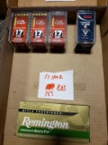138 rds Hornady 17 gr V-Max HMR, 43 rds CCI Game- point 17 HMR JSP 20 gr, 8 ct 17 REM Fireball 20 gr