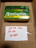 20 rds new Remington 25-06 100 gr Core Lokt centerfire cartridges