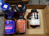 2-1# Winchester 760 ball powder, 2-1# Hodgdon Super Performance Rifle powder, 1# Hodgdon H110 pistol