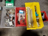 5 tubs misc. reloading accessories