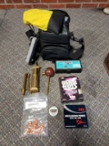 Asst. black powder shooting supplies w/bag
