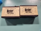 1full/1 partial box Nosler 44 cal .429-24 gr HP bullets