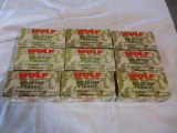 9 boxes Wolf Military Classic 9 mm Luger 115 GR FM