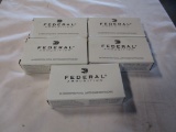 420. 5 boxes Federal Ammunition 9 mm Luger +P+ 115