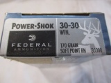 467. 5 boxes Federal Ammunition Power-Shok 30-30 W
