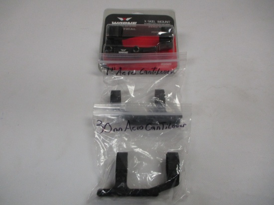 1" Aero light Cantilever, 30 mm Aero light cantilever & 30mm Warne Tactical mount