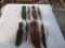 4 knives w/scabbards