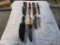 4 knives w/scabbards