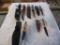5 knives w/scabbards