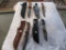 4 knives w/scabbards