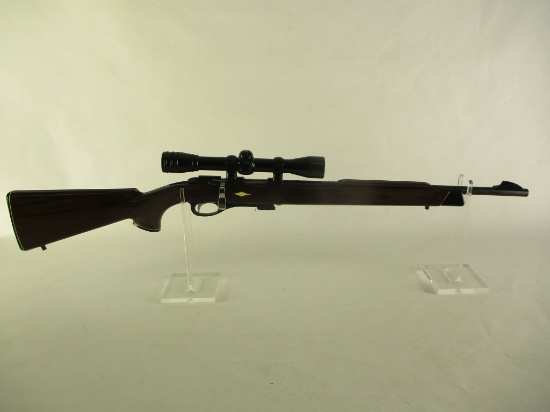 Remington mod Nylon 11 22LR only B/A rifle brown - with 4X Redfield scope ser# N/A