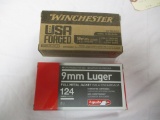 1 bx Winchester & 1 bx Aguila 9mm Luger