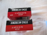 25 auto 50 grain FMJ rounds (88)