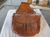 Leather saddle bags