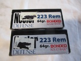2 bx Nosler Defense 223 Rem 64 gr. rounds (40)