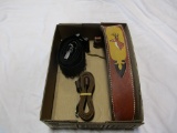 2 leather rifle slings, Ammo belt