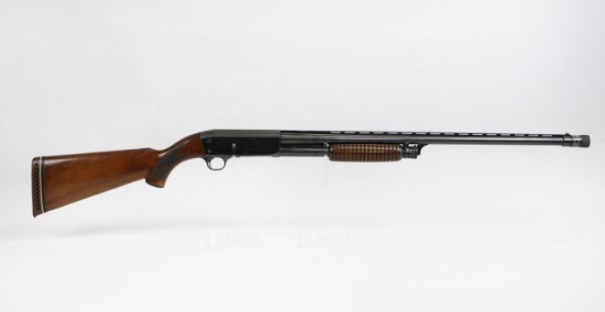 Ithaca mod 37 Featherlight 16 ga pump shotgun 2-3/4" chamber full choke vent rib barrel w/poly-choke