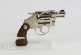Colt mod Cobra .38 special cal revolver nickel plated ser# B78029
