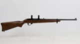 Ruger mod 10/22 carbine 22 WIN mag cal rifle semi-auto w/scope rings - Tiger wood ser# 290-27825