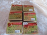 6 boxes .22 Hornet 35 gr V-Max rounds 25 per box - 150 total 