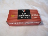 1 box 7.65 Browning 32 Auto 73 gr rounds 50 total