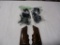 Set of wood pistol grips/scope rings