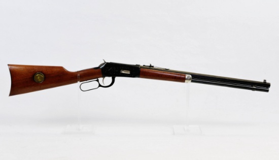 Winchester model Buffalo Bill 30-30 cal L/A rifle saddle ring, octagon barrel,
