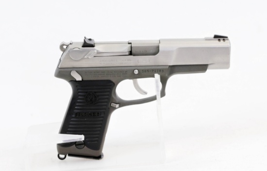 Ruger mod P-89 9mm cal semi-auto pistol Stainless ser# 305-21783