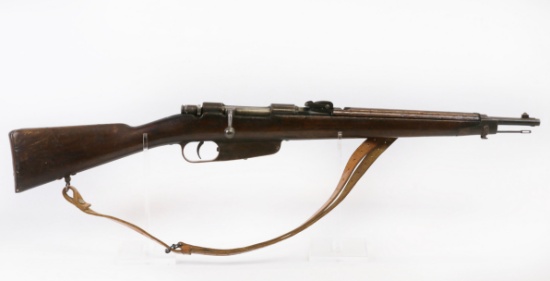 Italian Carcano 1891 TS carbine 6.5mm B/A rifle w/sling ser# R4436