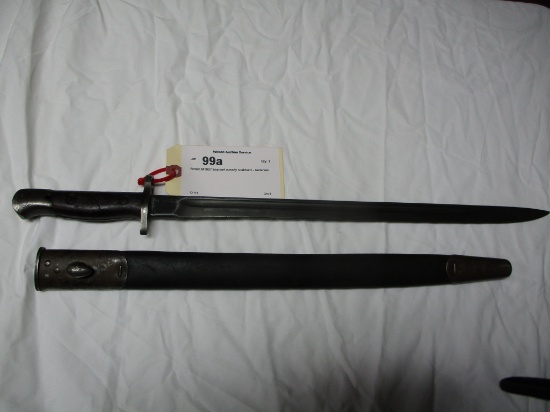 British M1907 bayonet with early scabbard - Anderson