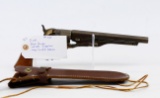 CVA .45 cal black powder revolver wood grips & holster ser# N/A