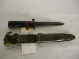 US M5 bayonet Imperial with proof - sharpened USM8A1 TWB scabbard