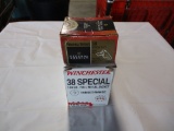 1 bx Winchester 38 special 130 gr rounds (100) + partial box Federal Premium