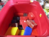 Tote full of shot shell holders & bullet cases