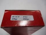 50 rounds 45ACP 230 gr.