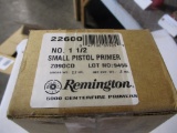 5000 Remington small pistol primers #1-1/2