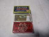1 bx Peters Rustless 22 LR, 1 bx Peters 22 short &