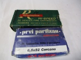 14 rds .444 Marlin 265 gr & 20 rds 6.5x52 Carcano